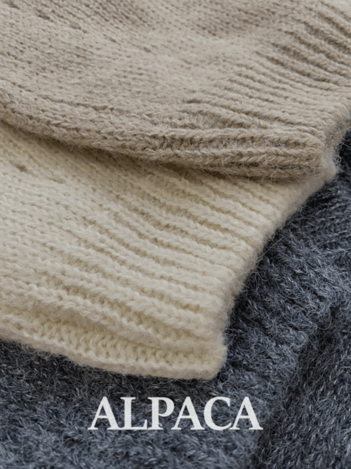 (3color) 알파카 벌룬 니트 (alpaca20%,nt)